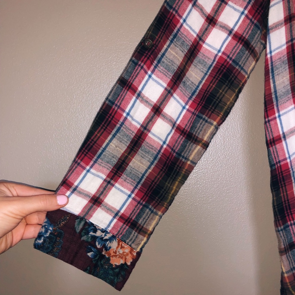 Button down plaid tunic - Picture 3 of 3